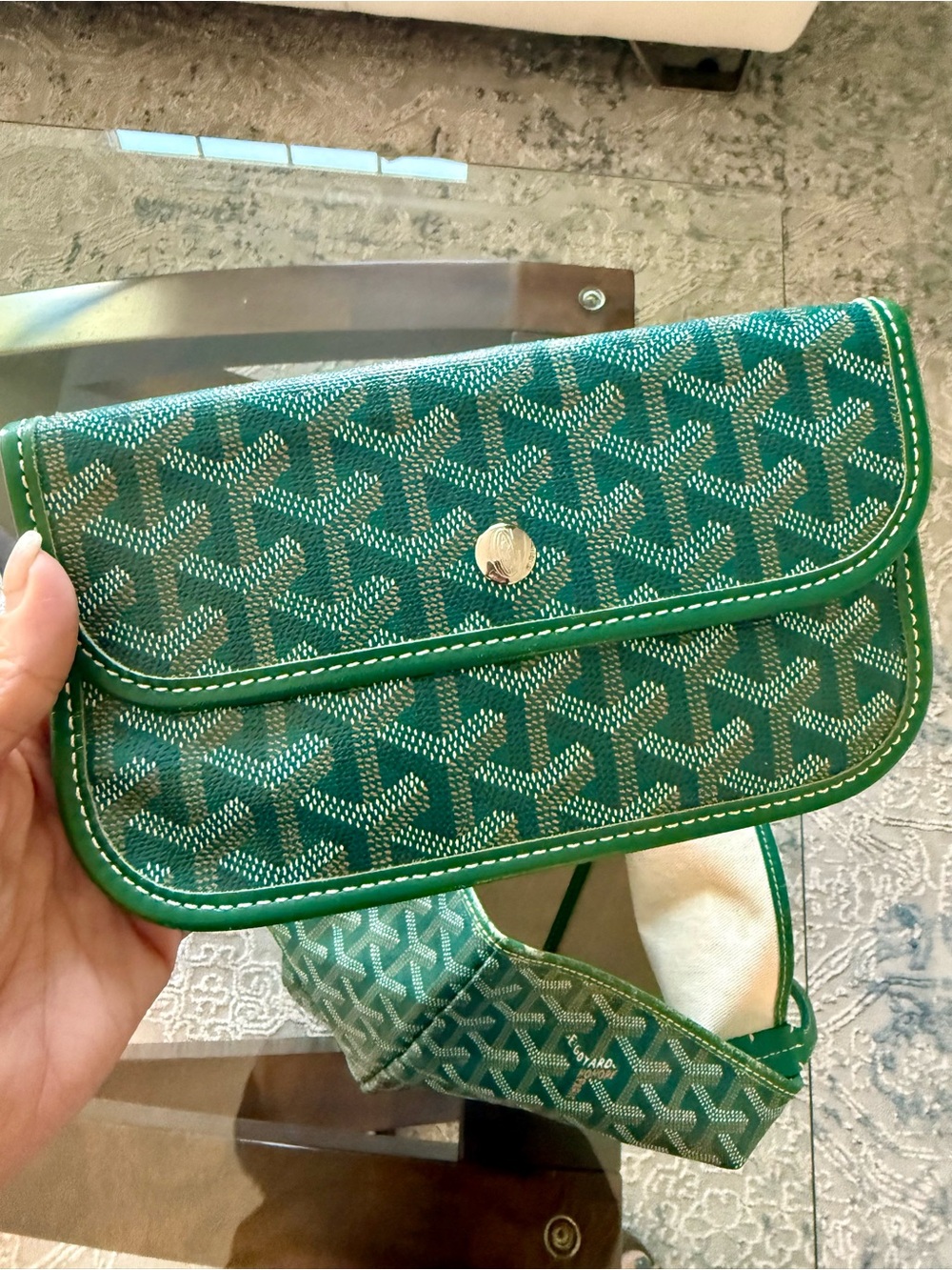 👜 Authentic Goyard Saint Louis PM Tote - Green - Picture 12 of 16